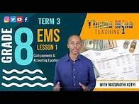 Video thumbnail for Gr8 EMS Term 3 | Lesson 1 | Cash payments & Accounting Equation