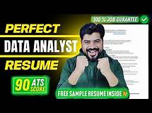 Video thumbnail for Data Analyst Perfect Resume Building Guide 2025 (Free Sample resume inside)🚀