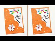 Video thumbnail for Easy & Beautiful Thanks Giving Card | Thank you Card for Teachers | Thank You Card Easy |Thanks Card