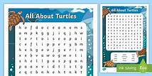 Video thumbnail for All About Turtles Word Search