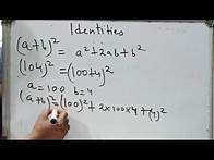 Video thumbnail for algebraic identities how to use in a question