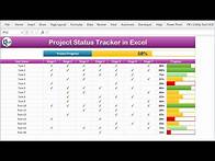 Video thumbnail for Project Status Tracker in Excel | Step by Step Tutorial