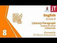Video thumbnail for Grade 8 English - Literacy - Literary Paragraph