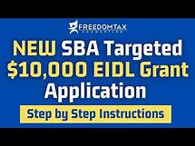Video thumbnail for NEW SBA Targeted EIDL $10,000 Grant Application (Step by Step Instructions)