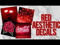 Video thumbnail for Roblox Bloxburg - Red Aesthetic Decal Id's