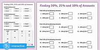 Video thumbnail for Interactive PDF: White Rose Maths Supporting Year 6: Spring Block 2 Percentages: Percentage of an Amount (1)
