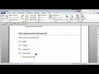 Video thumbnail for How to Create a Word Survey : MS Word Skills