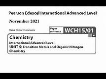 Video thumbnail for Unit 5 November 2021 - A2 Chemistry Edexcel - Dr Hanaa Assil