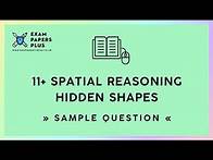 Video thumbnail for 11+ (11 Plus) Exam, Spatial Reasoning: Hidden Shapes, Sample Question