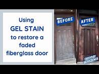 Video thumbnail for How to restore a faded fiberglass door with gel stain