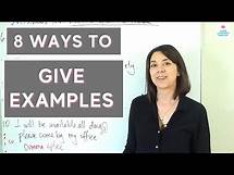 Video thumbnail for HOW TO GIVE EXAMPLES: 8 Ways to Show Examples in English Writing