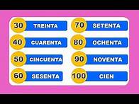 Video thumbnail for Learn Spanish Numbers 30 - 100