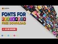 Video thumbnail for Best Fonts for Photoshop Designers Free | design fonts in photoshop free