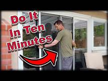 Video thumbnail for How To Replace A Screen Door - Sliding Screen Door