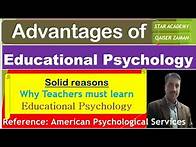 Video thumbnail for Importance of Educational Psychology for teachers | Scope of Educational Psychology