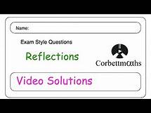 Video thumbnail for Reflections Answers - Corbettmaths