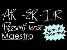 Video thumbnail for How to form Spanish Verbs in the Present Tense //AR //ER //IR