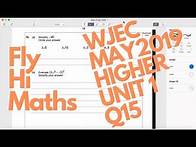 Video thumbnail for GCSE Maths Revision | WJEC May 2019 Higher Tier Unit 1 Non-Calculator | Question 15