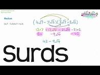 Video thumbnail for Surds | Revision for Further Maths GCSE, iGCSE and Level 2