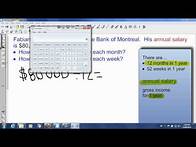 Video thumbnail for Converting Annual Salary to Monthly and Weekly Salaries