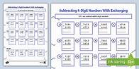 Video thumbnail for Subtracting 4 Digit Numbers with Exchanging Worksheet