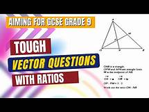 Video thumbnail for Vectors Hard Questions GCSE Grade 9 Maths