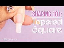 Video thumbnail for 📐Shaping the Perfect Tapered Square Nail 💅🏼 Nail Shape 101 ✨How to File Your Nails