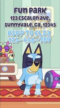 Video thumbnail for Bluey Animated Video Invitation