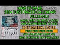 Video thumbnail for HOW TO MAKE 2024 CUSTOMIZED CALENDAR (FREE CALENDAR TEMPLATE)
