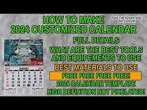 Video thumbnail for HOW TO MAKE 2024 CUSTOMIZED CALENDAR (FREE CALENDAR TEMPLATE)