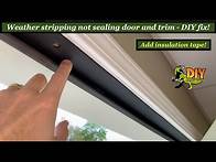 Video thumbnail for How to seal Large gap seam in door - DIY fix