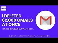 Video thumbnail for How to delete gmail messages in bulk