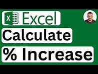 Video thumbnail for How to Calculate Percentage Increase in Excel - Easy to Follow