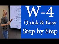 Video thumbnail for W4 | w-4 tax form. How to fill out tax form W4 Employee Withholding Certificate. IRS tax form W-4.