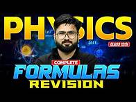 Video thumbnail for Class 12 Physics Complete Formula Revision in One Shot for Board Exam 2025