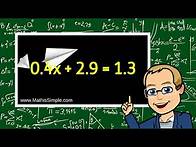 Video thumbnail for Solving Two-Step Equations with Decimals | Expressions & Equations | Grade 7