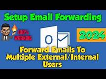 Video thumbnail for How to Setup Email Forwarding to Multiple Internal or External Domain Users in Office 365 | 2022