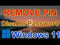 Video thumbnail for How to REMOVE PIN and DISABLE PASSWORD from Login Screen in Windows 11.Without Programs
