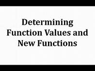 Video thumbnail for Finding Function Values
