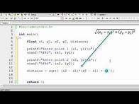 Video thumbnail for C Program To Calculate Distance Between Two Points
