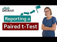 Video thumbnail for How to report an Paired Samples t-Test?