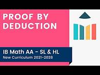 Video thumbnail for Proof by Deduction [IB Math AA SL/HL]