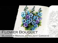 Video thumbnail for Flower Bouquet | Adult Coloring Book: Blomster Mandala (Twilight Garden) | Shirley Coloring