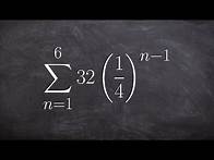 Video thumbnail for How to find the finite sum of a geometric sequence