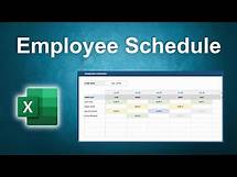 Video thumbnail for How to Build an Employee Schedule in Excel