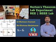Video thumbnail for 13.Norton's Theorem Lab Experiment | Basic Electrical & Electronics Engineering Lab | BEEE Lab