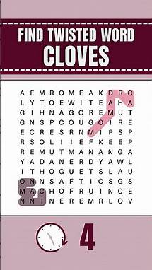 Video thumbnail for Find word CLOVES - hard word search puzzles