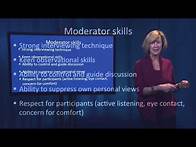 Video thumbnail for Fundamentals of Qualitative Research Methods: Focus Groups (Module 4)
