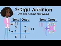 Video thumbnail for 2-Digit Addition With and Without Regrouping