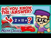 Video thumbnail for Practice Multiplying by 2’s! | Meet the Math Drills - Multiplication | Preschool Prep Company